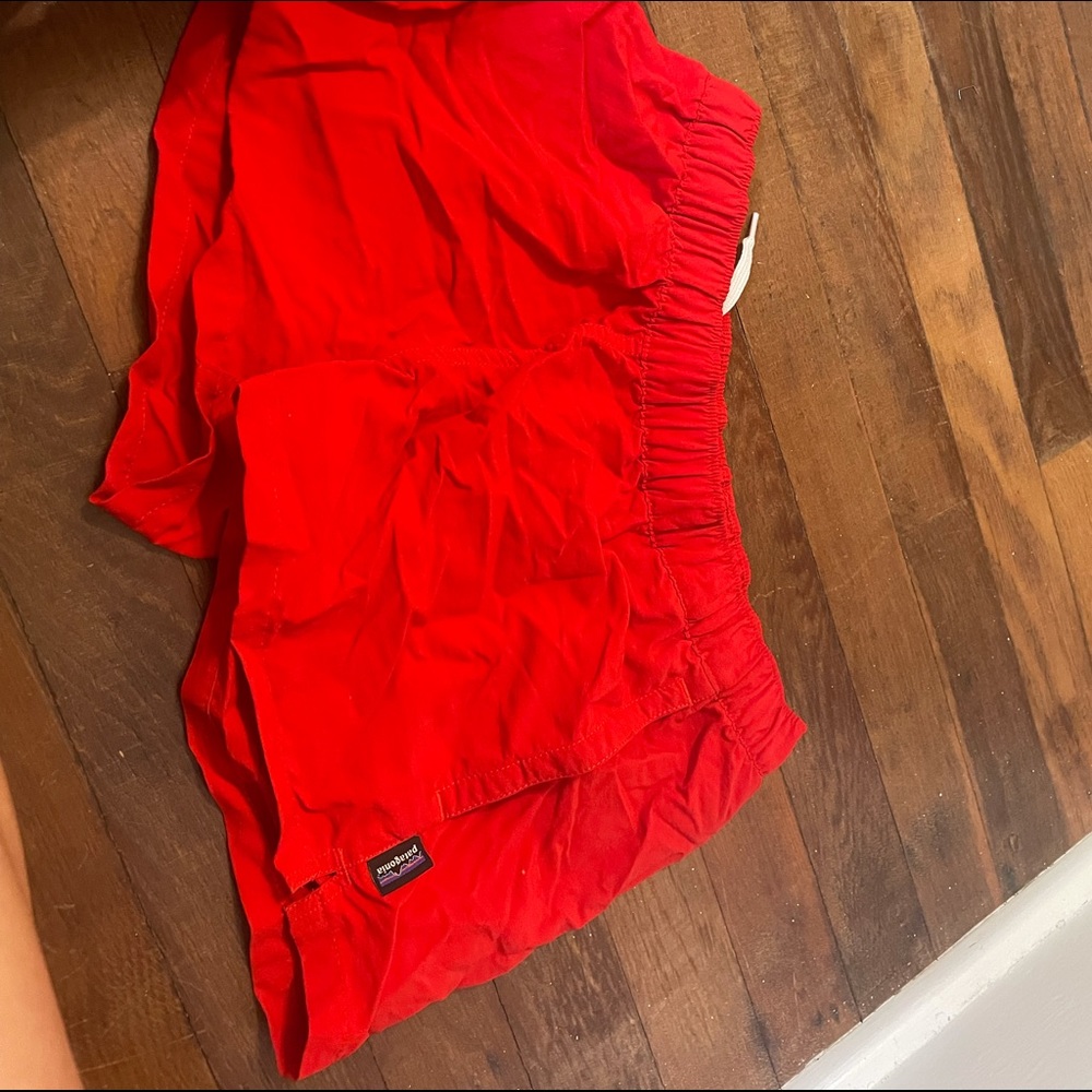 Red women’s Patagonia shorts